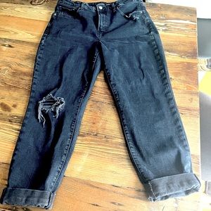Old navy black distressed jeans